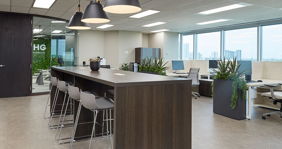 CHG Meridian office with collaborative table