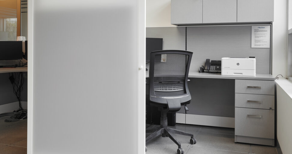 Sliding door workstation